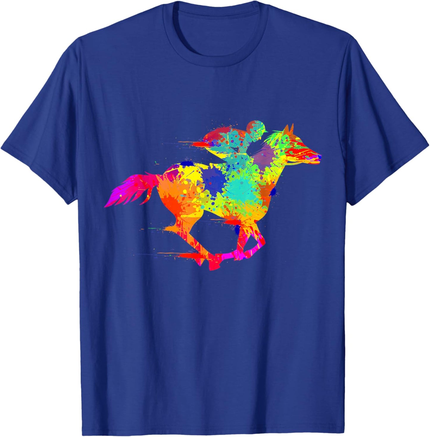 Horse Racing Derby Jockey Men T-Shirt - T-Shirt | Royal
