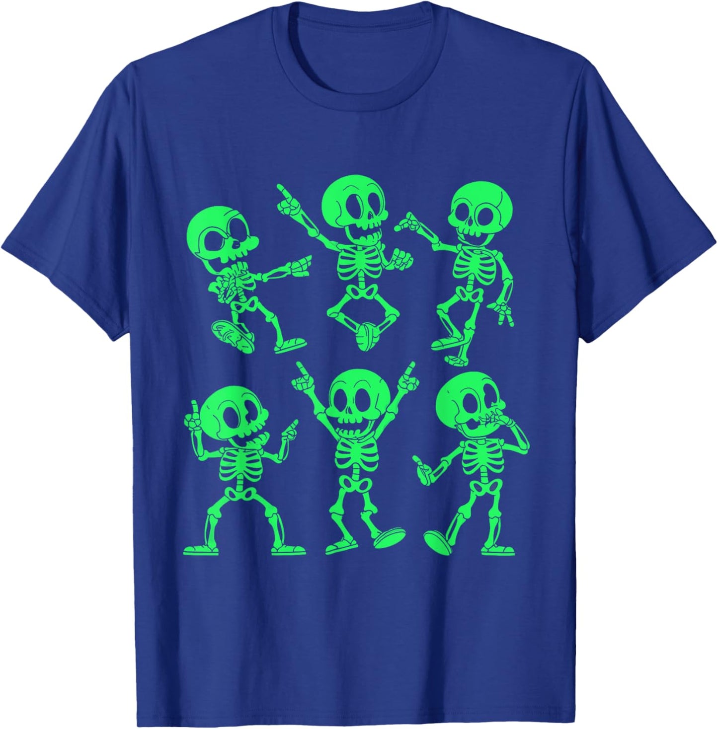 Dancing Skeletons Dance Challenge Girl Boys Kids Halloween T-Shirt - T-Shirt | Royal