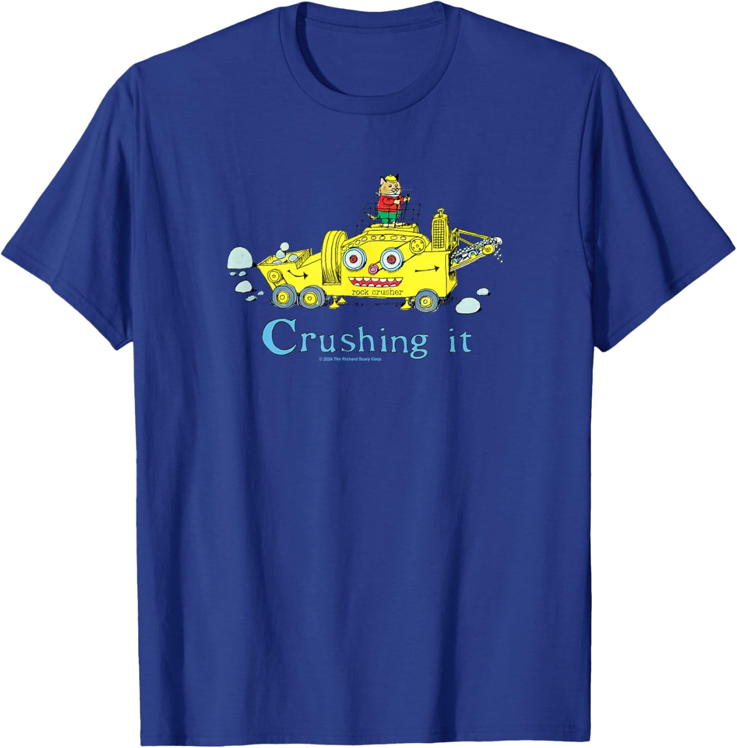 Richard Scarry Crushing It T-Shirt - T-Shirt | Royal