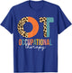 Occupational Therapy OT Month Therapist Leopard T-Shirt - T-Shirt | Royal