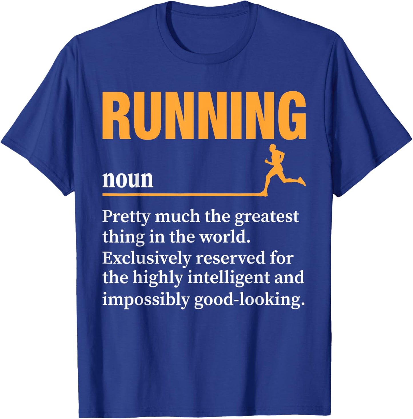 Running Definition Humor Marathon Funny Athlete Runner T-Shirt - T-Shirt | Royal