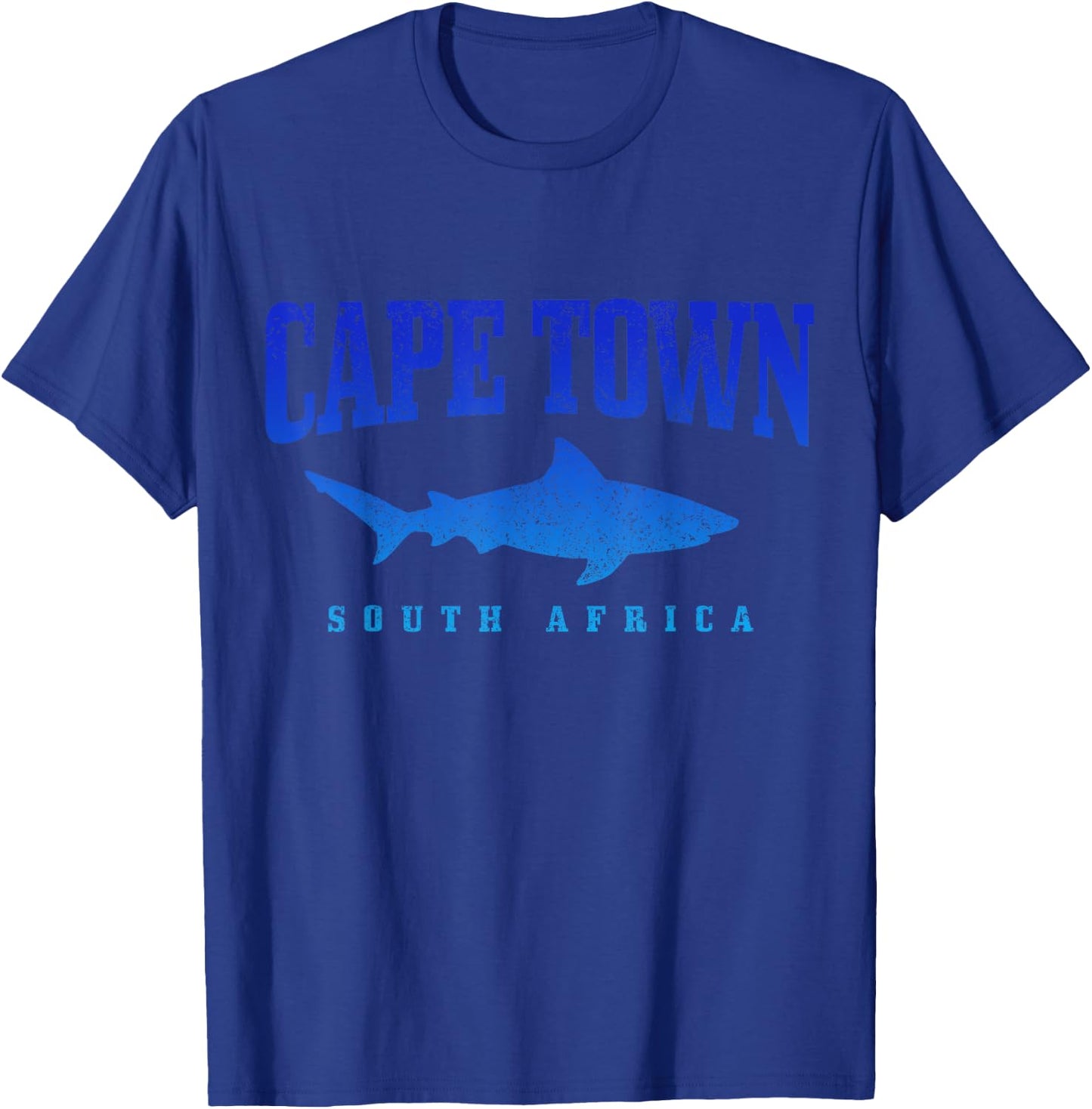 Cape Town South Africa Great White Shark Cage Diving Vintage T-Shirt - T-Shirt | Royal