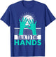 Funny Volleyball Gift Boys Girls Cool Talk To The Hands T-Shirt - T-Shirt | Royal