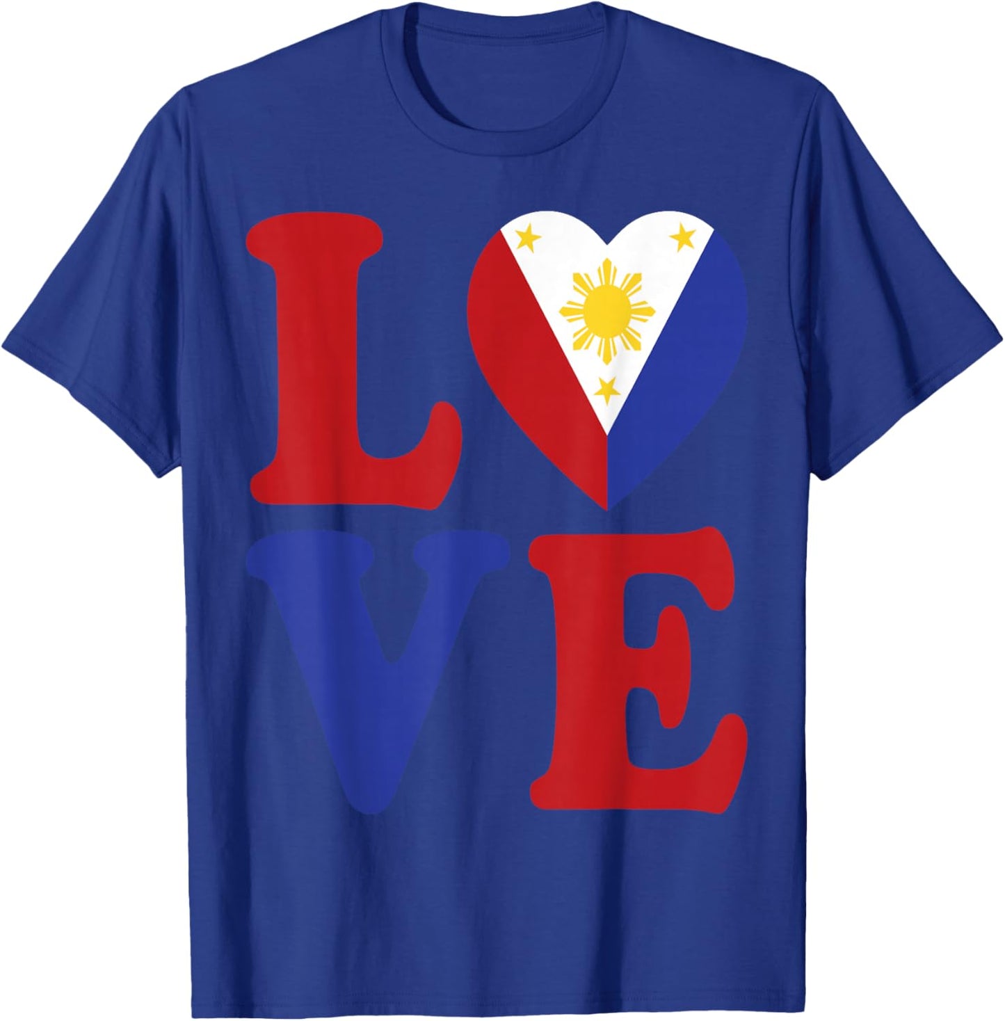 Filipino Patriotic Women & Men From Philippines Flag Country T-Shirt - T-Shirt | Royal