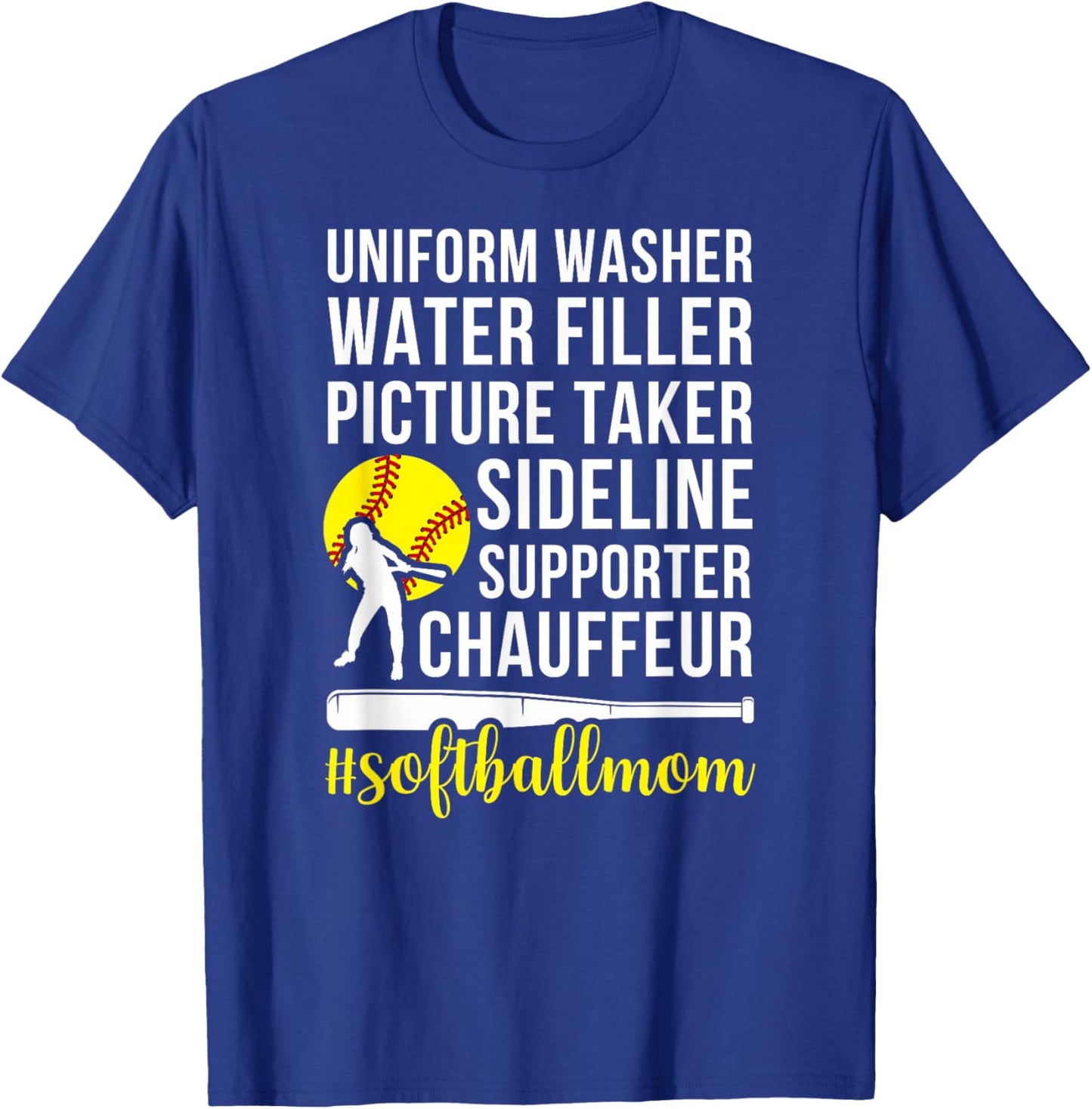 Softball Mom Definition Mom of A Softball Player Mother T-Shirt - T-Shirt | Royal