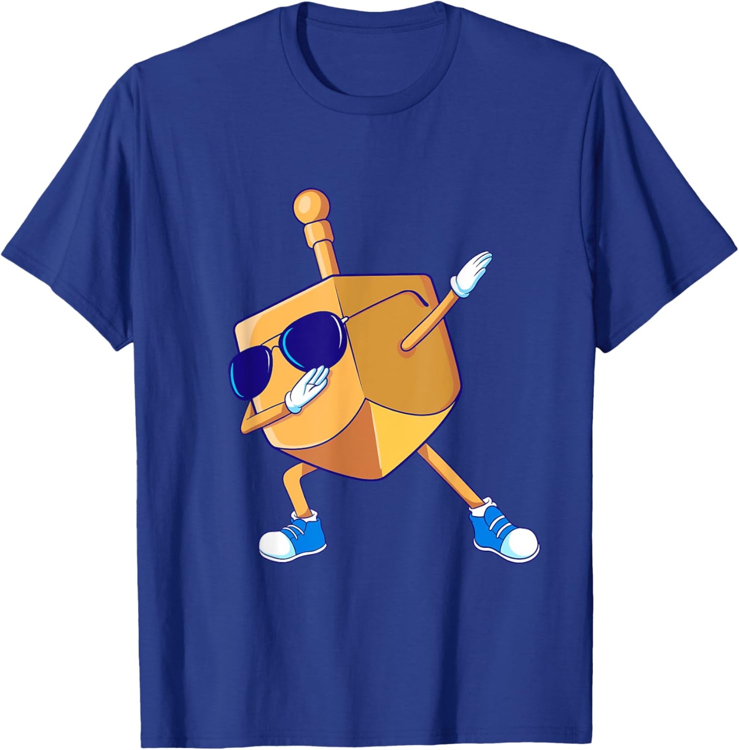Dabbing Dreidel Hanukkah Dancing Chanukah Kids Girls Boys T-Shirt - T-Shirt | Royal