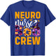 Cute Halloween Neuro Nurse - Boo Crew Nurse T-Shirt - T-Shirt | Royal