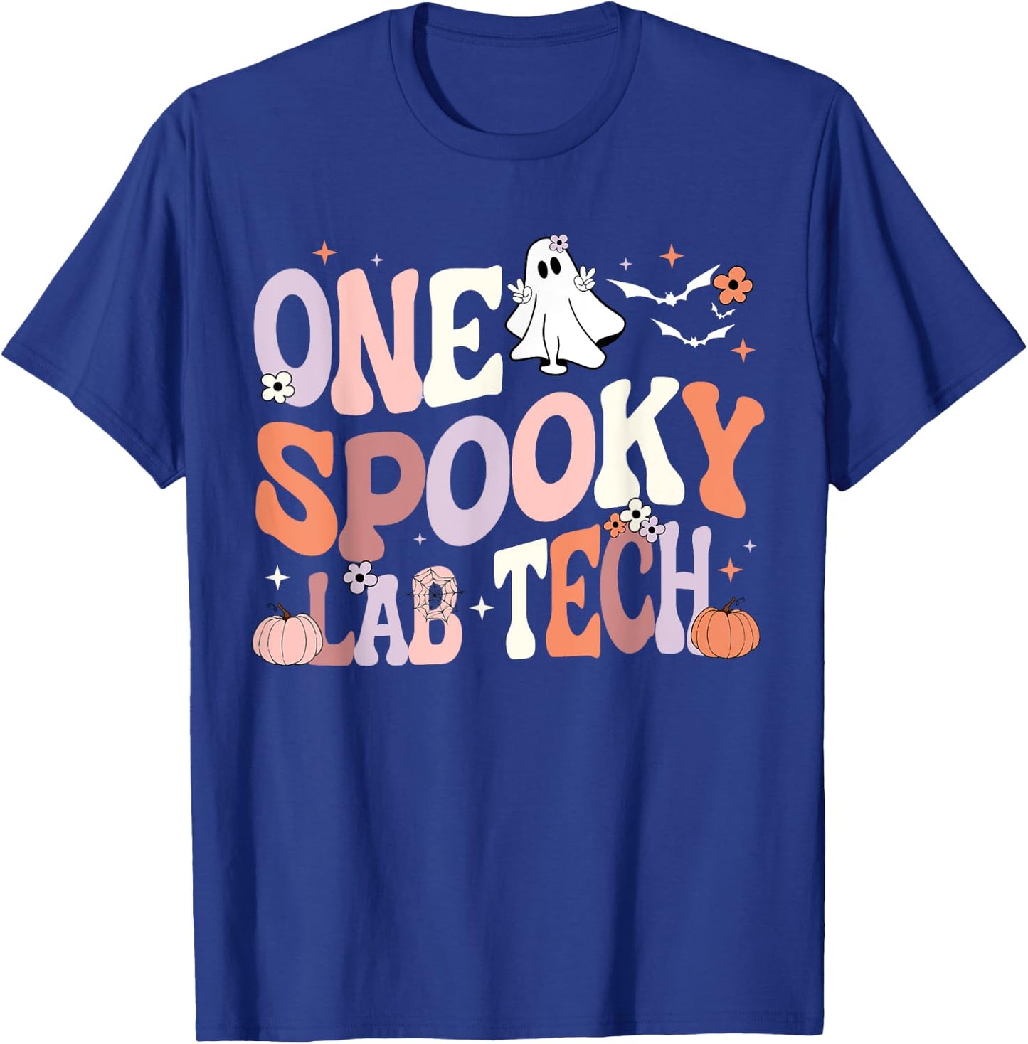Cute One Spooky Lab Tech Laboratory Technician Halloween T-Shirt - T-Shirt | Royal