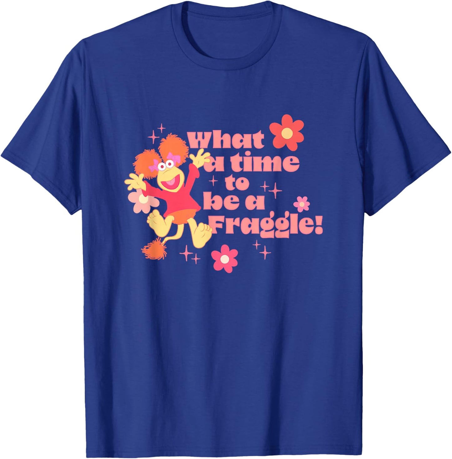 Fraggle Rock What A Time to Be A Fraggle! Cute Red Big Logo T-Shirt - T-Shirt | Royal