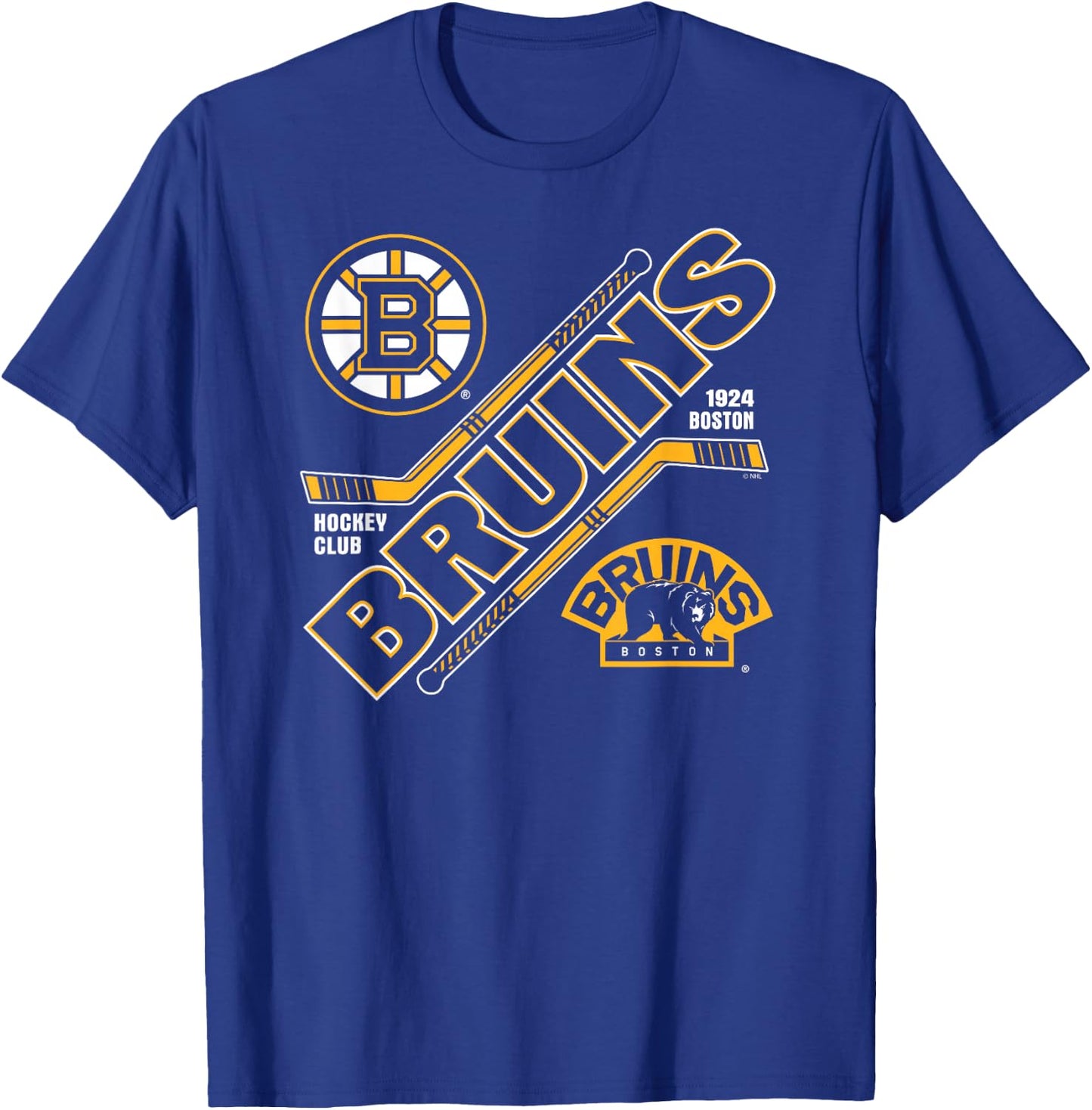 Boston Bruins Force Black Officially Licensed T-Shirt - T-Shirt | Royal