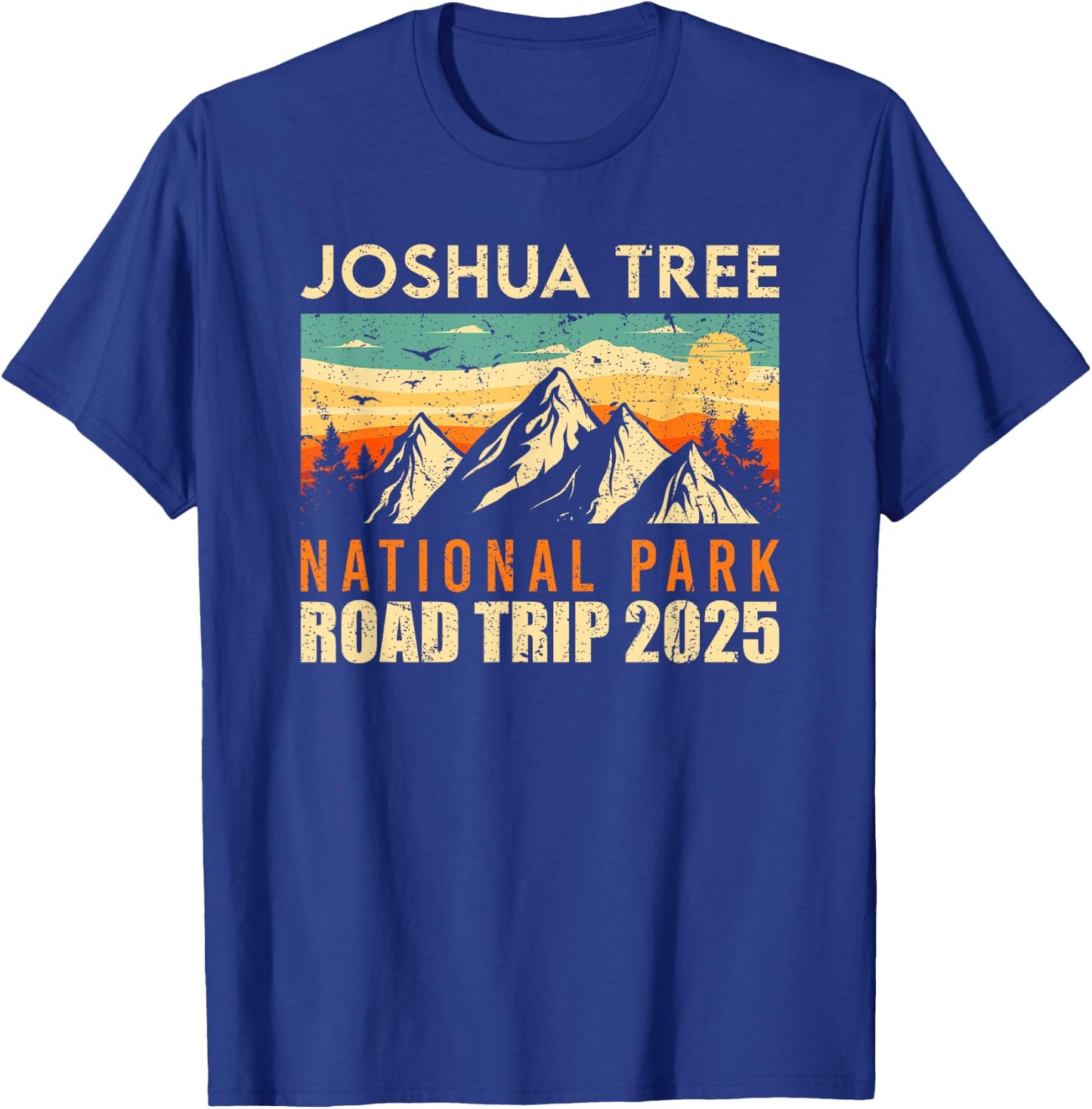Joshua Tree National Park Traveling 2025 Road Trip T-Shirt - T-Shirt | Royal
