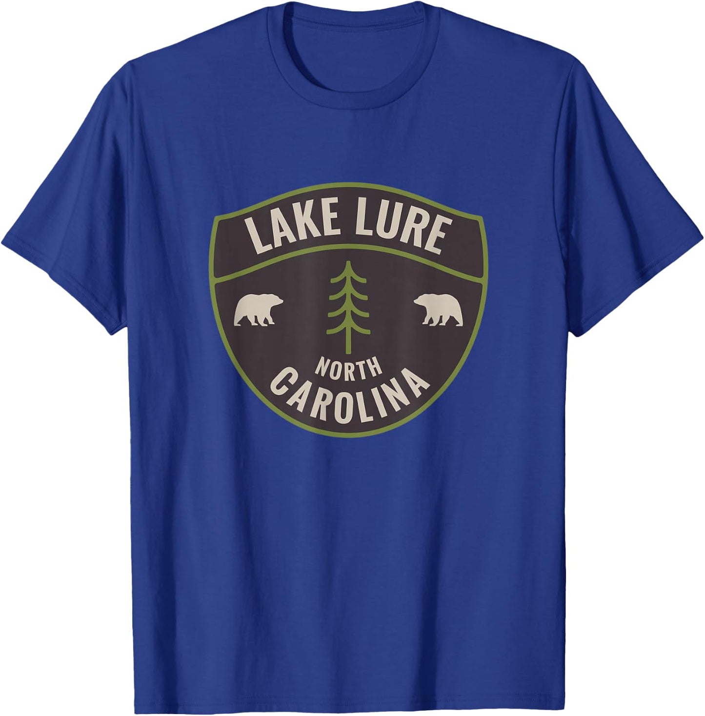 Lake Lure North Carolina NC Bear Mountains Vacation T-Shirt - T-Shirt | Royal