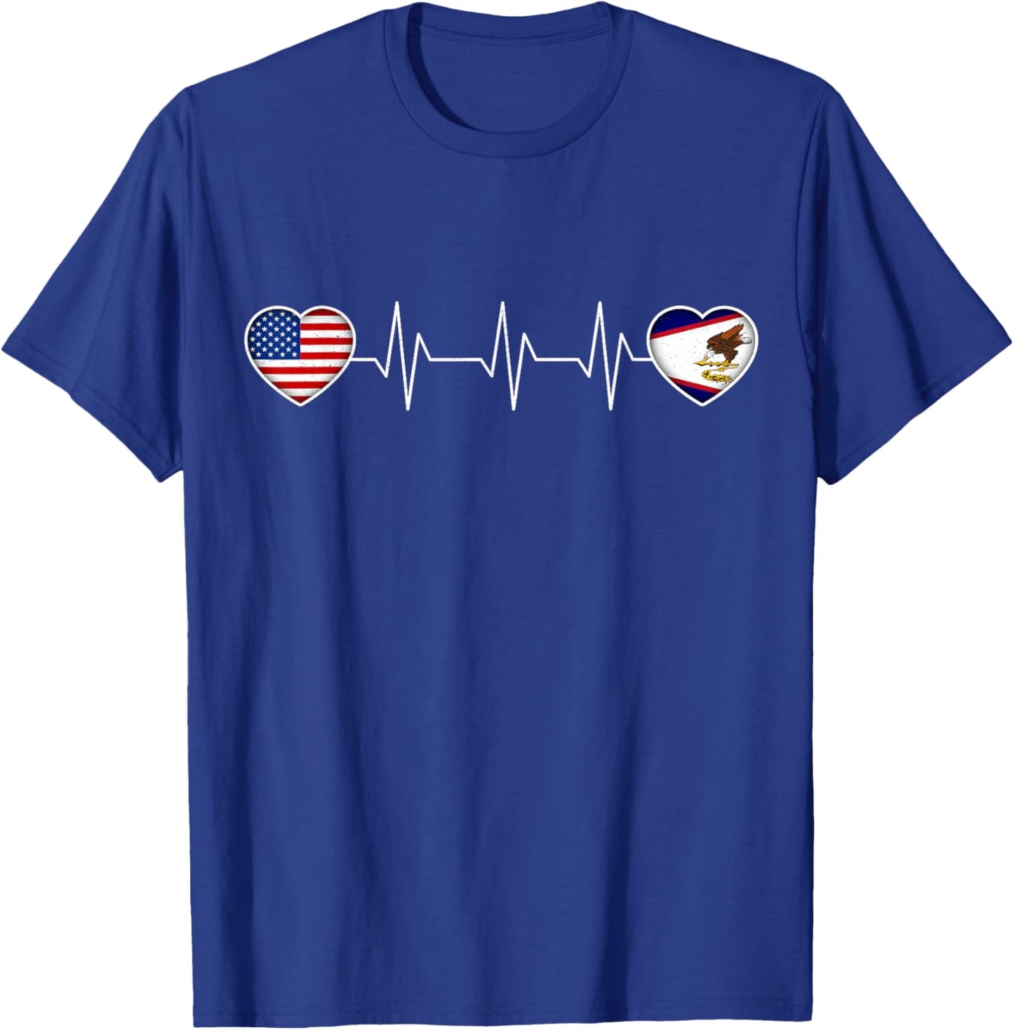 American Samoa & USA T-Shirt - T-Shirt | Royal