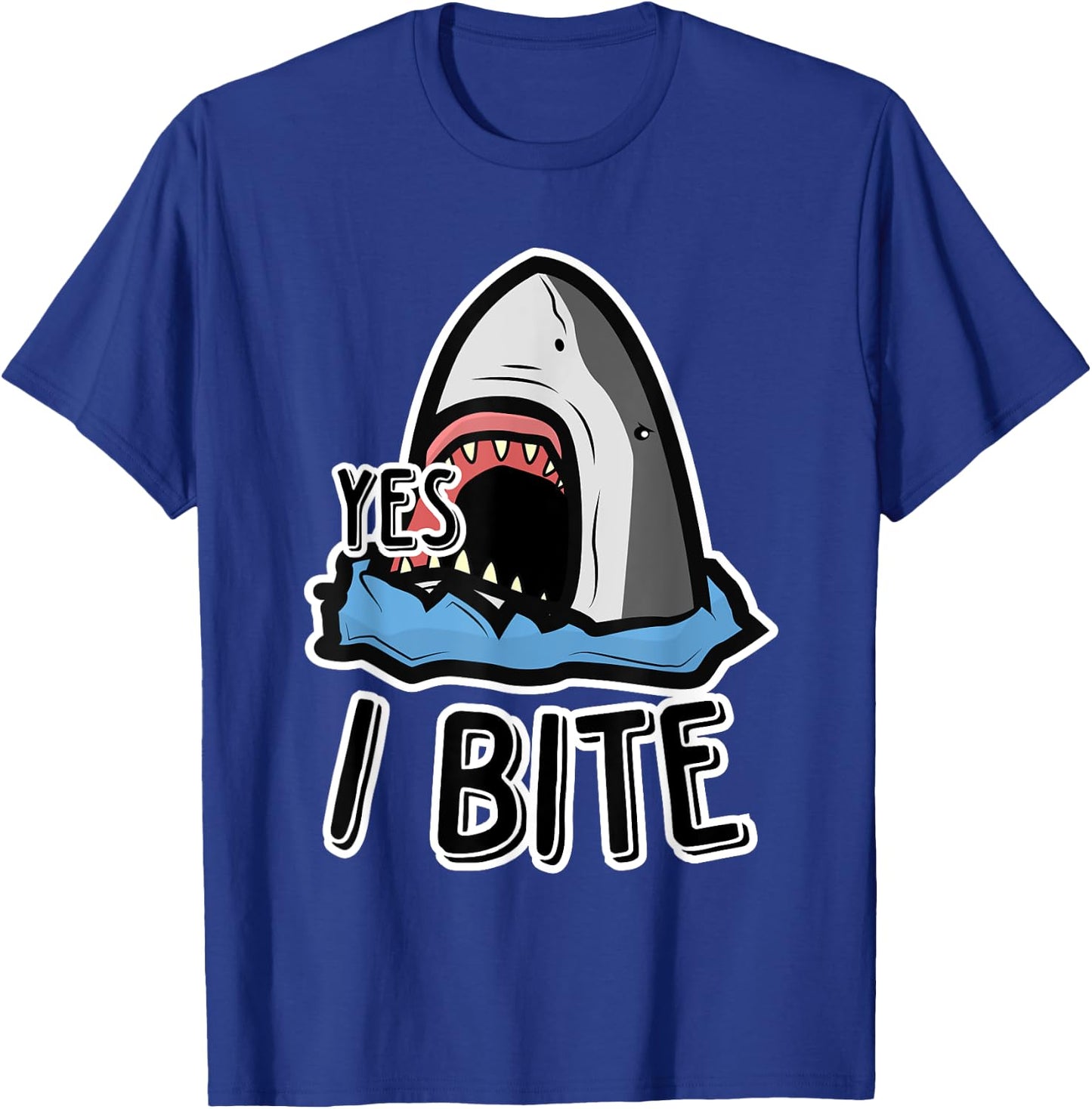 Kids Funny Week Of The Shark Yes, I Bite Shark Kids T-Shirt - T-Shirt | Royal
