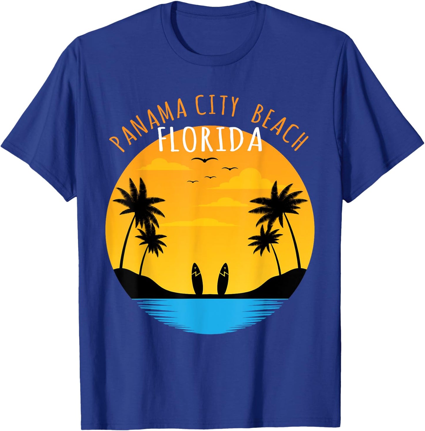 Surf Lover - Panama City Beach Florida T-Shirt - T-Shirt | Royal