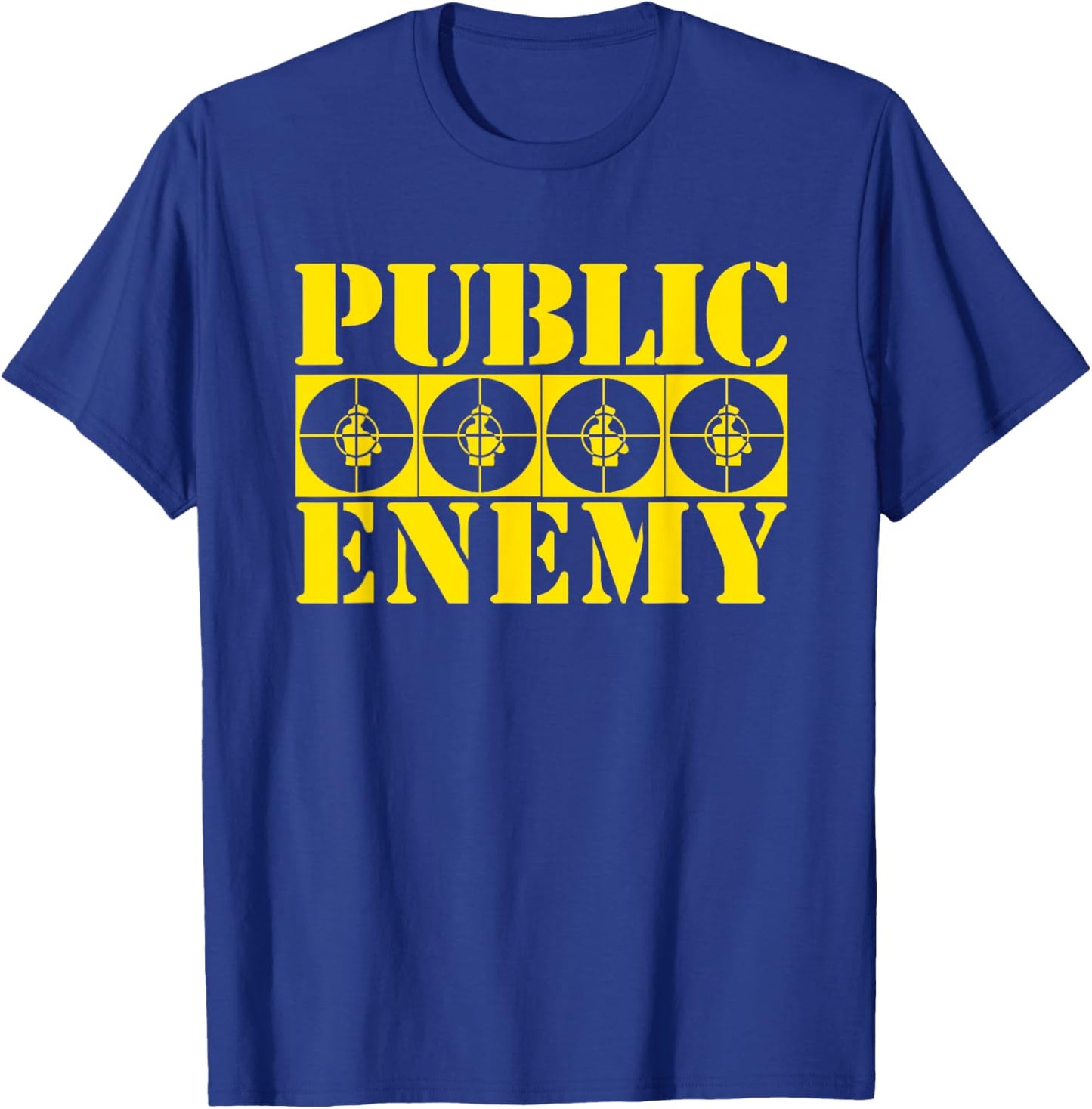 Public Enemy 4 Target Logos T-Shirt - T-Shirt | Royal