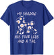 My Shadow Has Four Legs And A Tail Poodle Dog Mom Flowers Women T-Shirt - T-Shirt | Royal