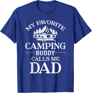 My Favorite Camping Buddy Call Me Dad T-Shirt - T-Shirt | Royal