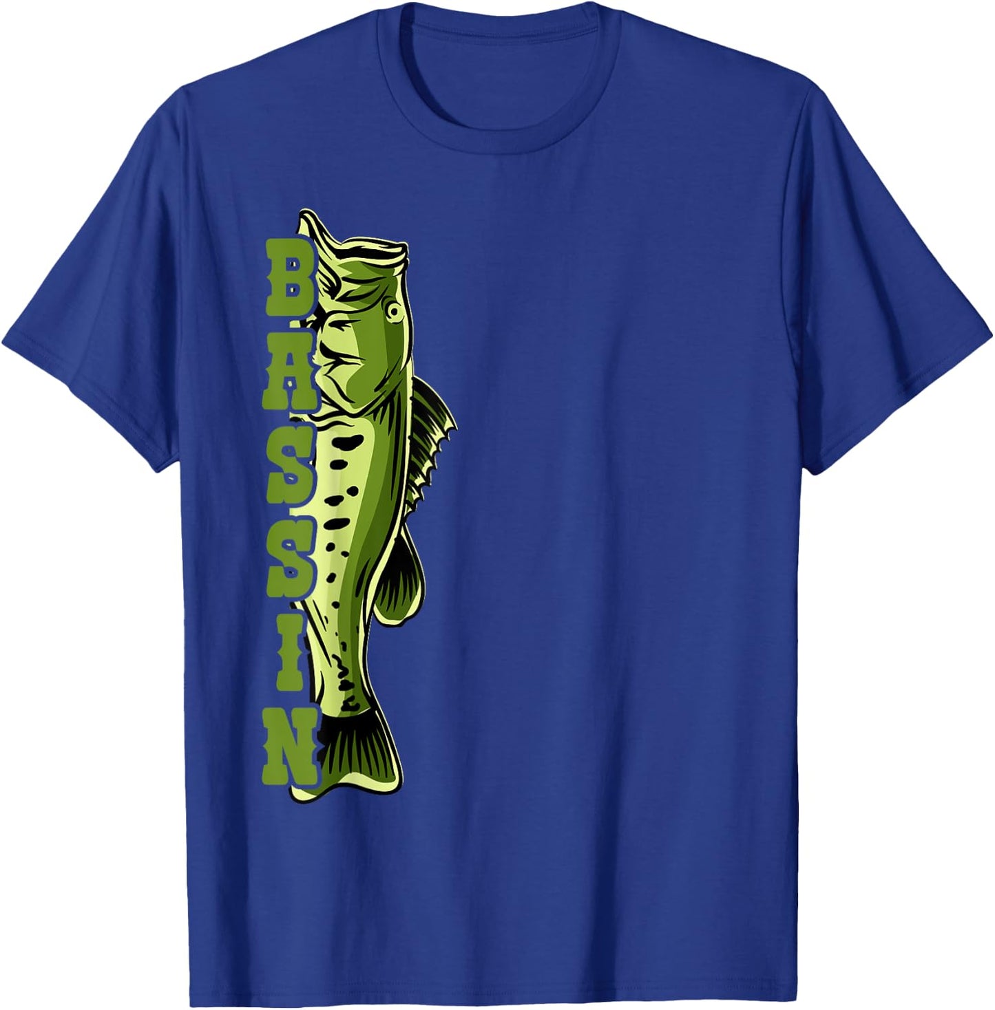Largemouth Bass Bassin for Fishermen T-Shirt - T-Shirt | Royal