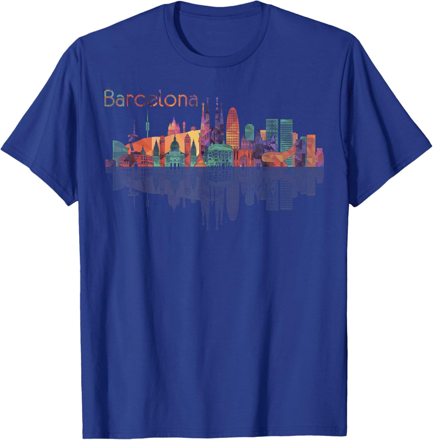Travel Barcelona Spain Europe Spanish Family Vacation T-Shirt - T-Shirt | Royal