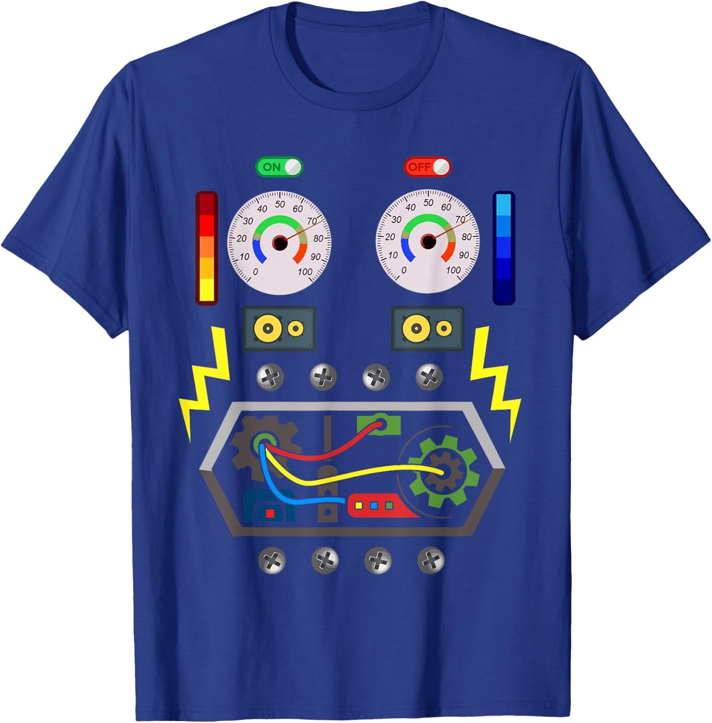 Robot Costume for Boys, Girls, Children, Robots T-Shirt - T-Shirt | Royal