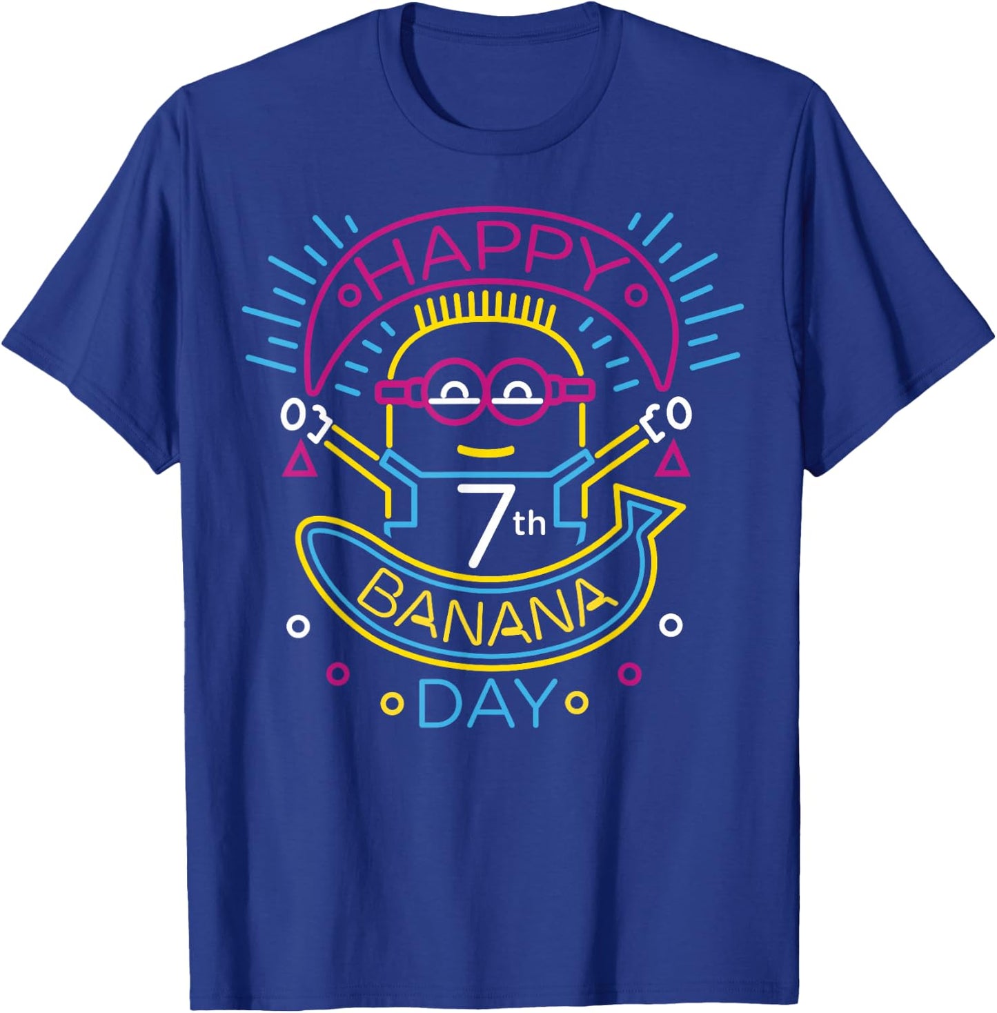 Despicable Me Minions Happy 7th Banana Day T-Shirt - T-Shirt | Royal