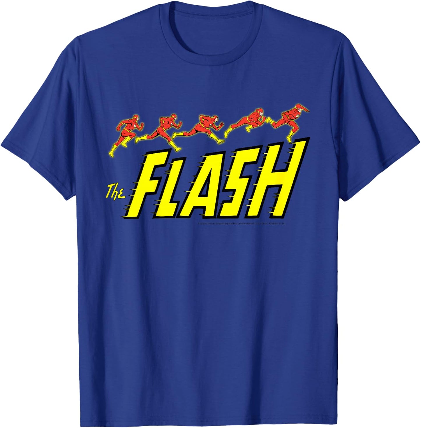 DC Comics The Flash Running Classic Logo T-Shirt - T-Shirt | Royal