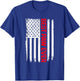 Best Paw Ever American flag Funny Papa Grandpa T-Shirt - T-Shirt | Royal