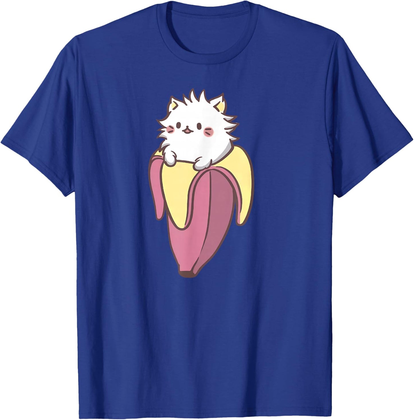 Banana Cat Funny Kawaii Bananya Gift Bday T-Shirt - T-Shirt | Royal