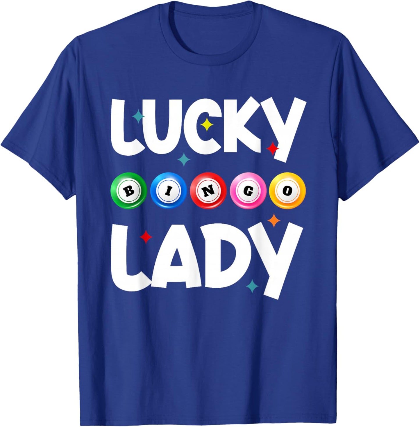 Bingo Lucky Bingo Lady T-Shirt - T-Shirt | Royal
