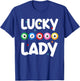 Bingo Lucky Bingo Lady T-Shirt - T-Shirt | Royal