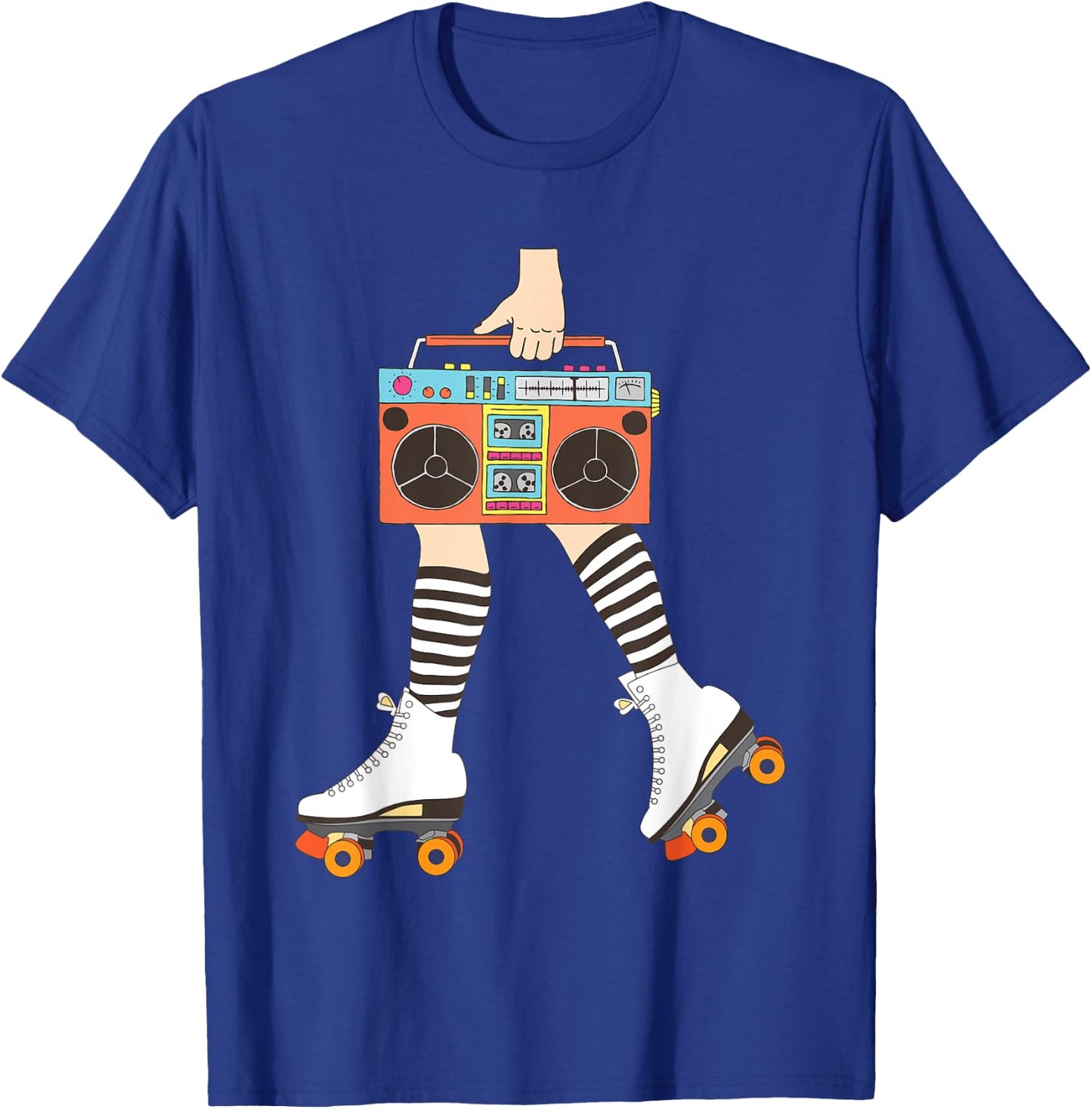 Roller Skating Retro Vintage Roller Derby Roller Skater T-Shirt - T-Shirt | Royal