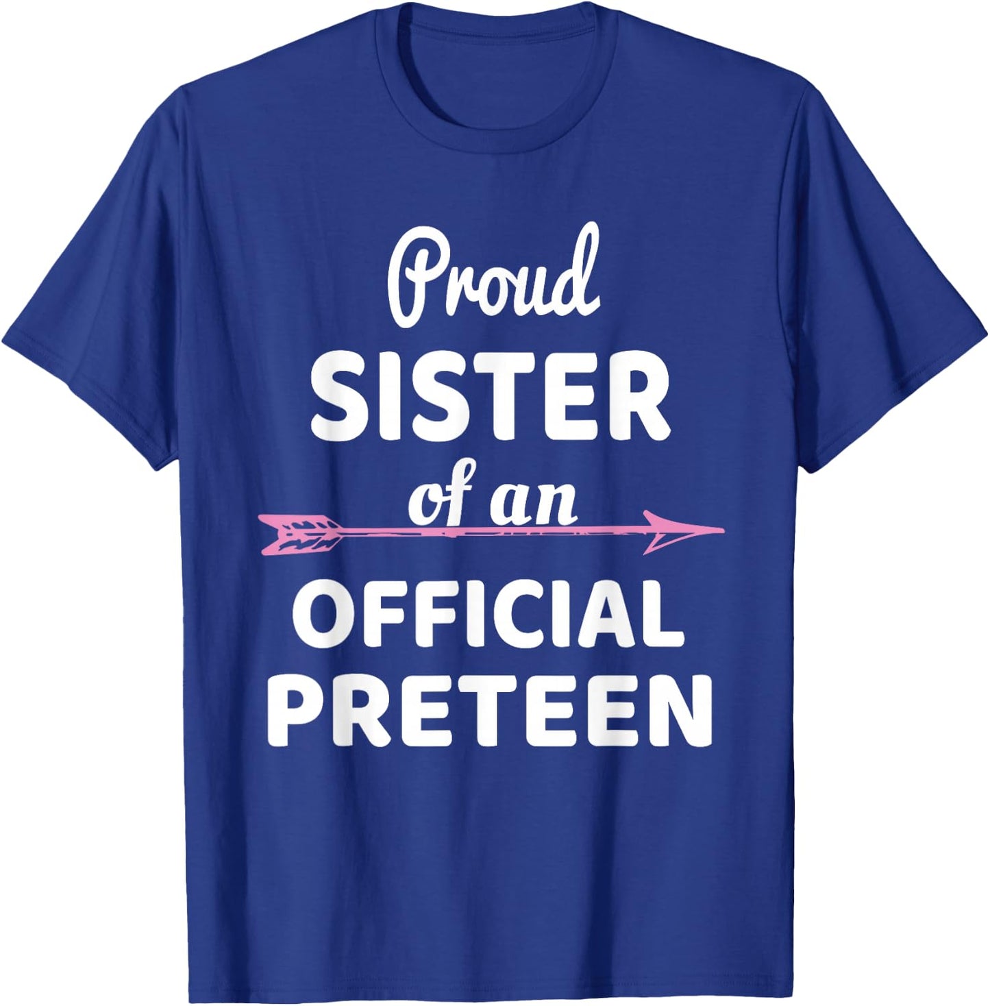 Proud Sister Of An Official Preteen 12th Birthday Party T-Shirt - T-Shirt | Royal