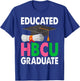 Educated HBCU Pink & Green Graduate T-Shirt - T-Shirt | Royal