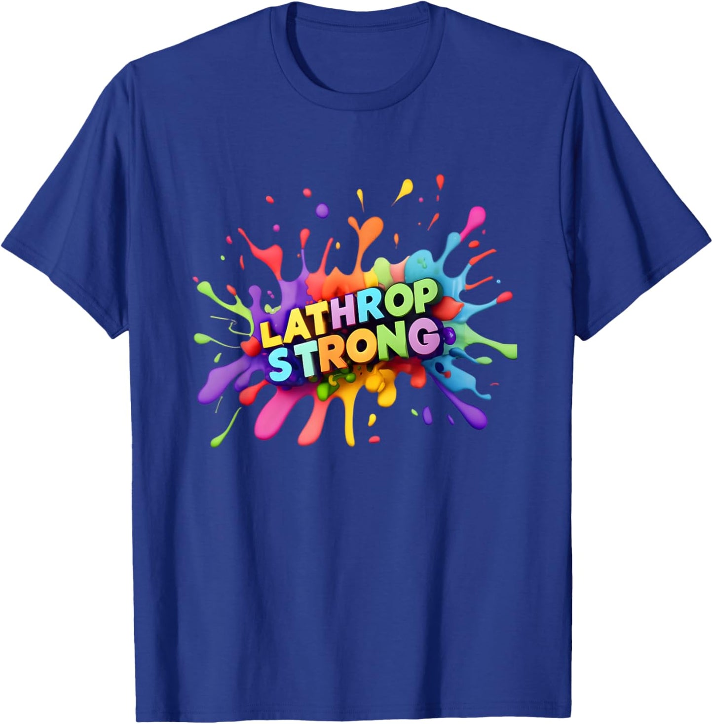 Lathrop Strong Colour Burst T-Shirt - T-Shirt | Royal
