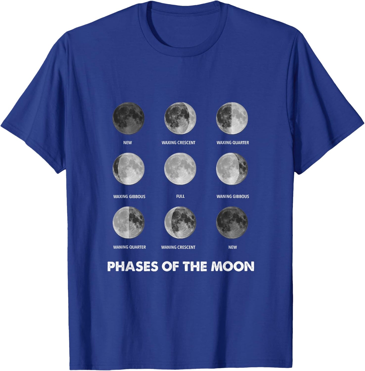 Moon Phases - Moon Cycle - Lunar Cycle - Lunar Eclipse T-Shirt - T-Shirt | Royal