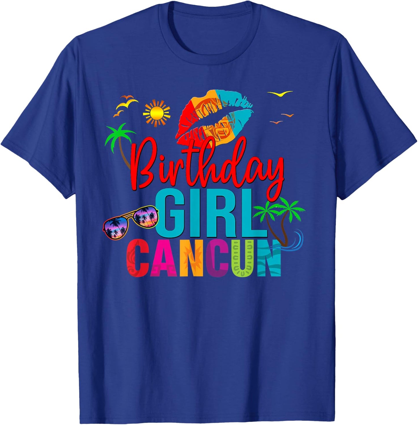 Cancun Mexico Birthday Girl Vacation Group Matching T-Shirt - T-Shirt | Royal
