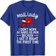 Mail Lady Design Girls Postal Worker Mail Carrier T-Shirt - T-Shirt | Royal
