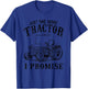 Cool Farmer Agriculture Engines Lover Pun Gift Men Just One More Tractor I Promise Funny Vintage Farm Truck Gag Grey Small T-Shirt - T-Shirt | Royal