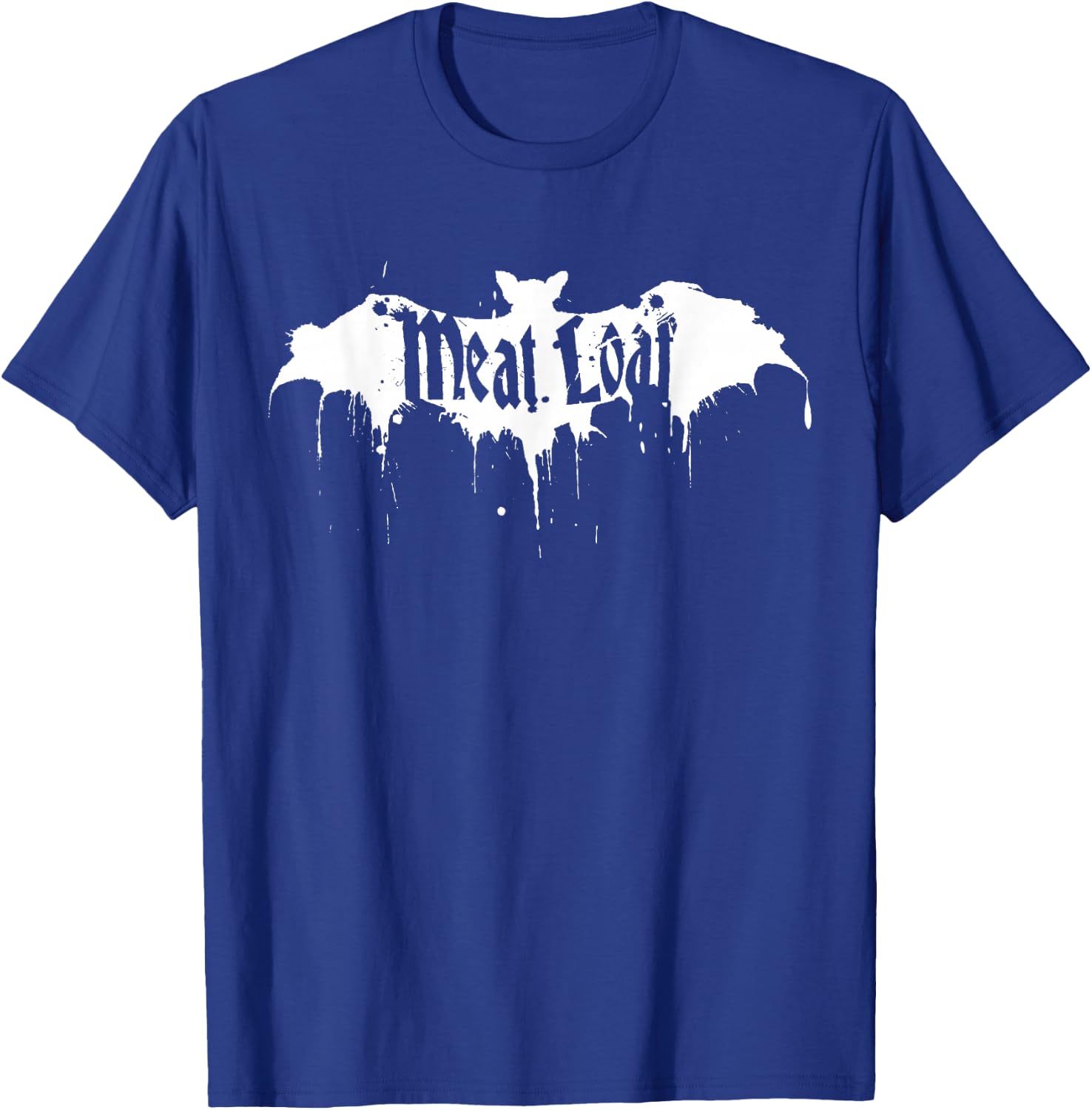 Meat Loaf Bloody Bat Logo T-Shirt - T-Shirt | Royal