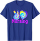 Nurse Shirts Peace Love Nursing Tie Dye Fun for RN CNA LPN T-Shirt - T-Shirt | Royal