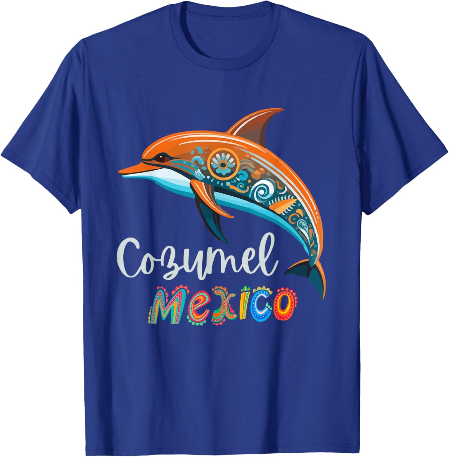 Cozumel Mexico Dolphin Souvenir / Cozumel T-Shirt - T-Shirt | Royal