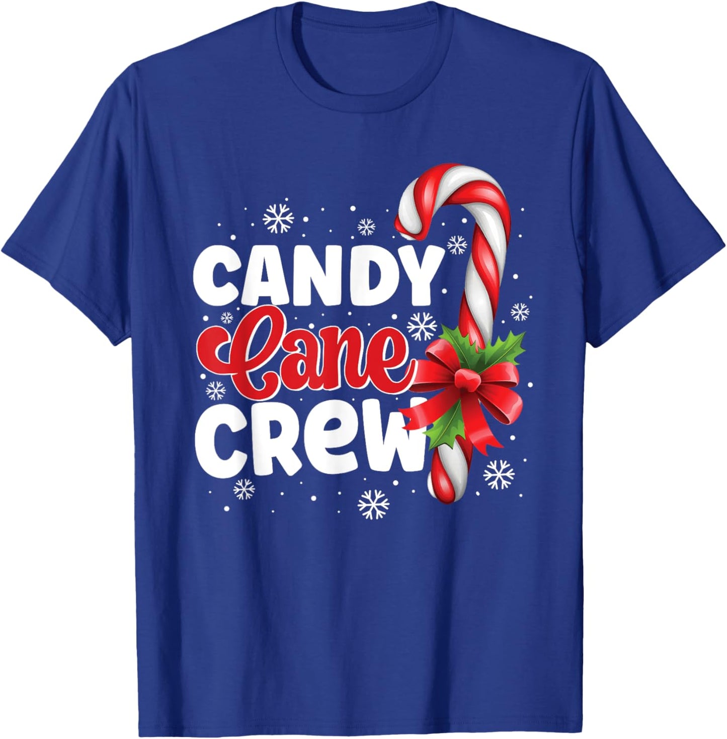 Candy Cane Crew Christmas Candy Love Pajamas T-Shirt - T-Shirt | Royal
