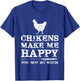 Funny Chicken Shirts with sayings Chicken Mom T-Shirt - T-Shirt | Royal