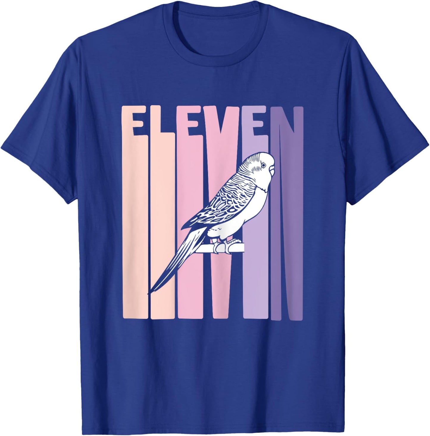 11 Year Old Budgie Parakeet Lover Birthday Girl 11th B-Day T-Shirt - T-Shirt | Royal