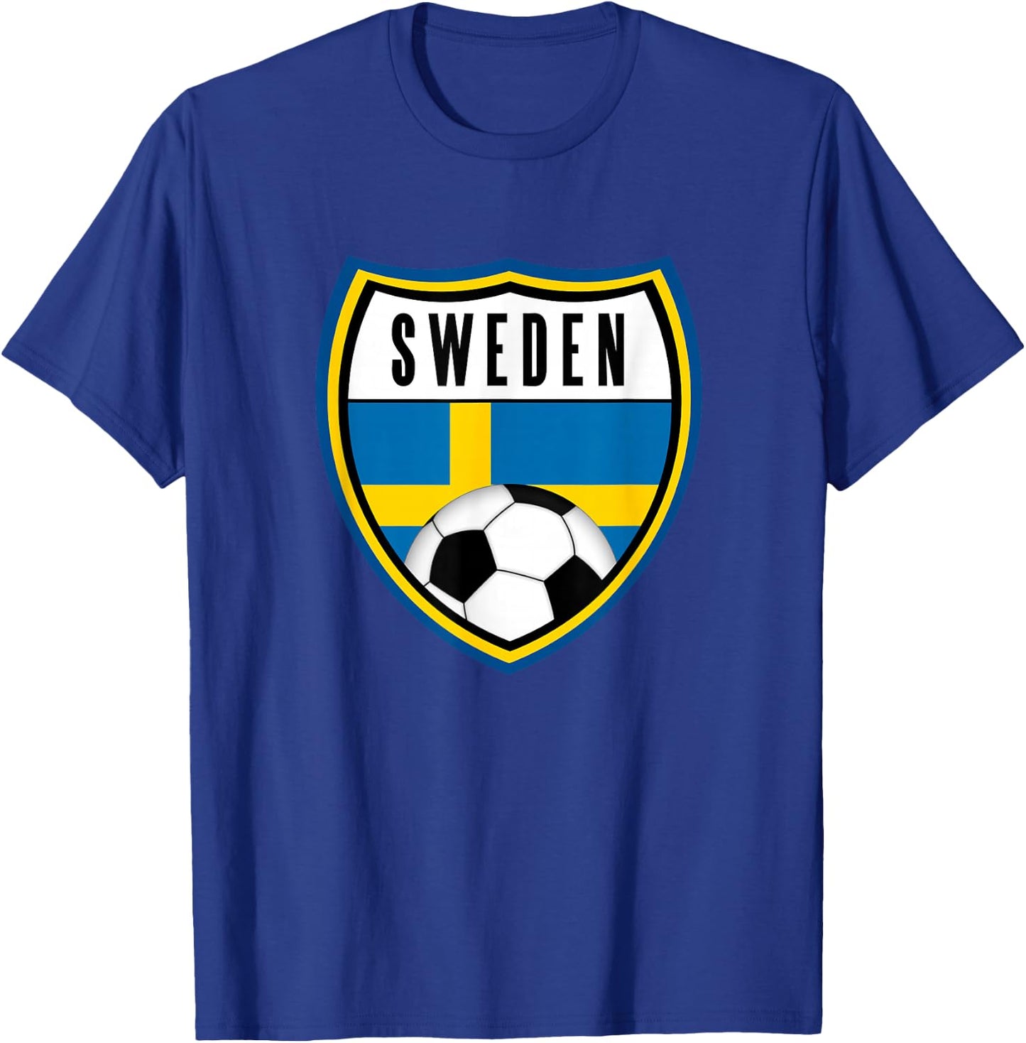 Sweden Soccer Jersey Swedish Flag T-Shirt - T-Shirt | Royal