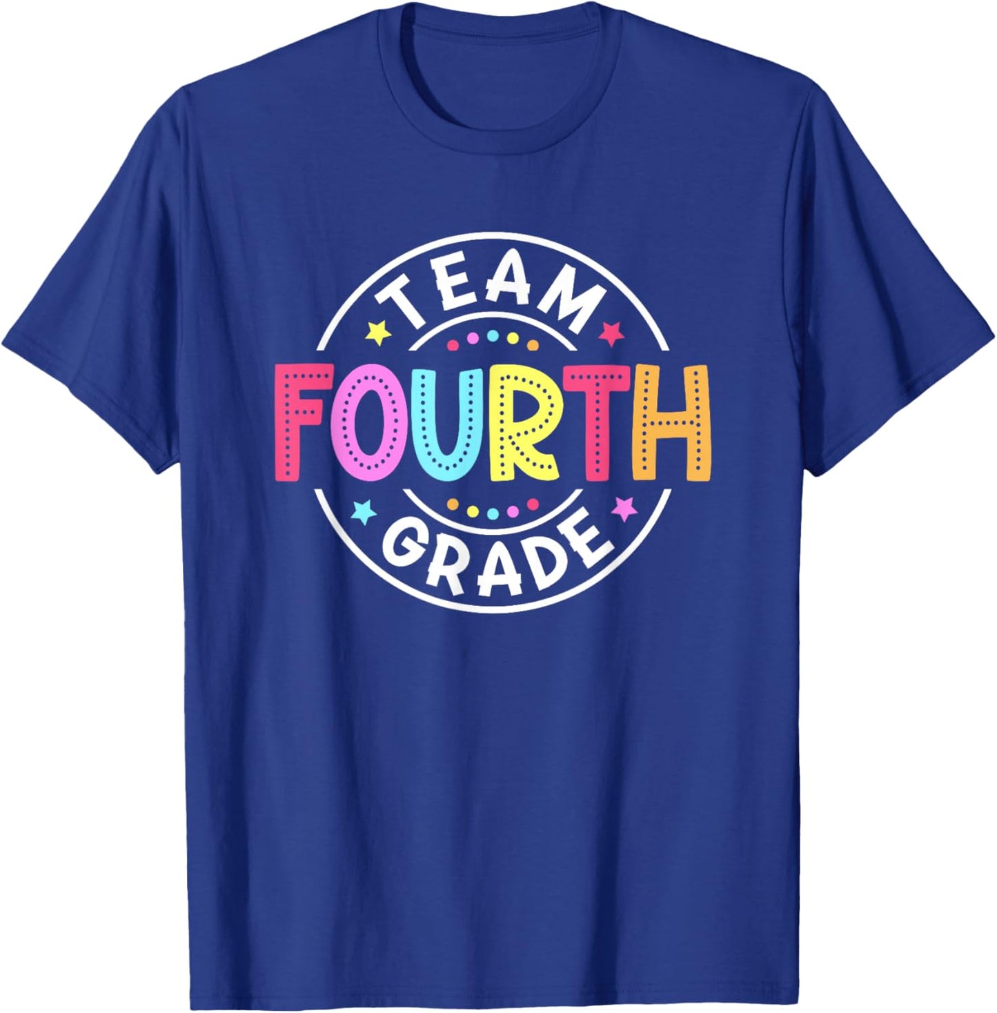 Team Fourth Grade Teacher Back To School 4th Grade Squad Kid T-Shirt - T-Shirt | Royal