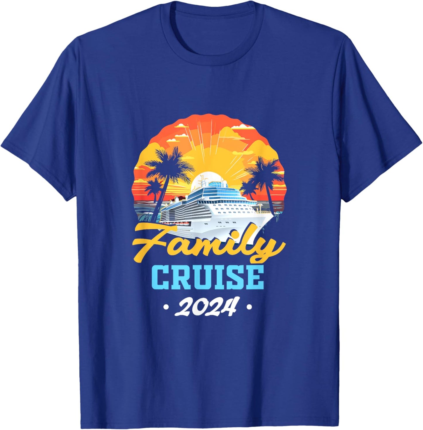 Matching Cruise Family Friends Group Family Trip 2024 T-Shirt - T-Shirt | Royal