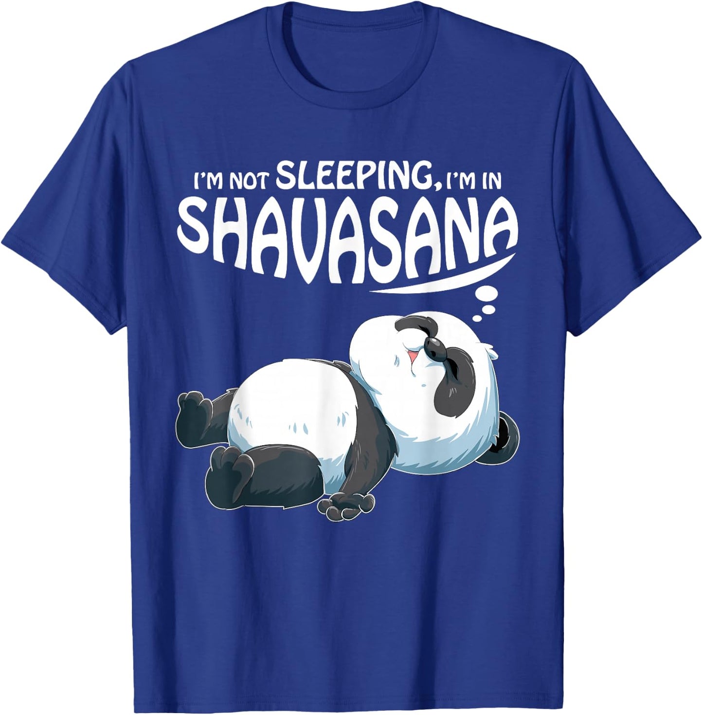 Yoga Panda Bear in Shavasana T-Shirt - T-Shirt | Royal