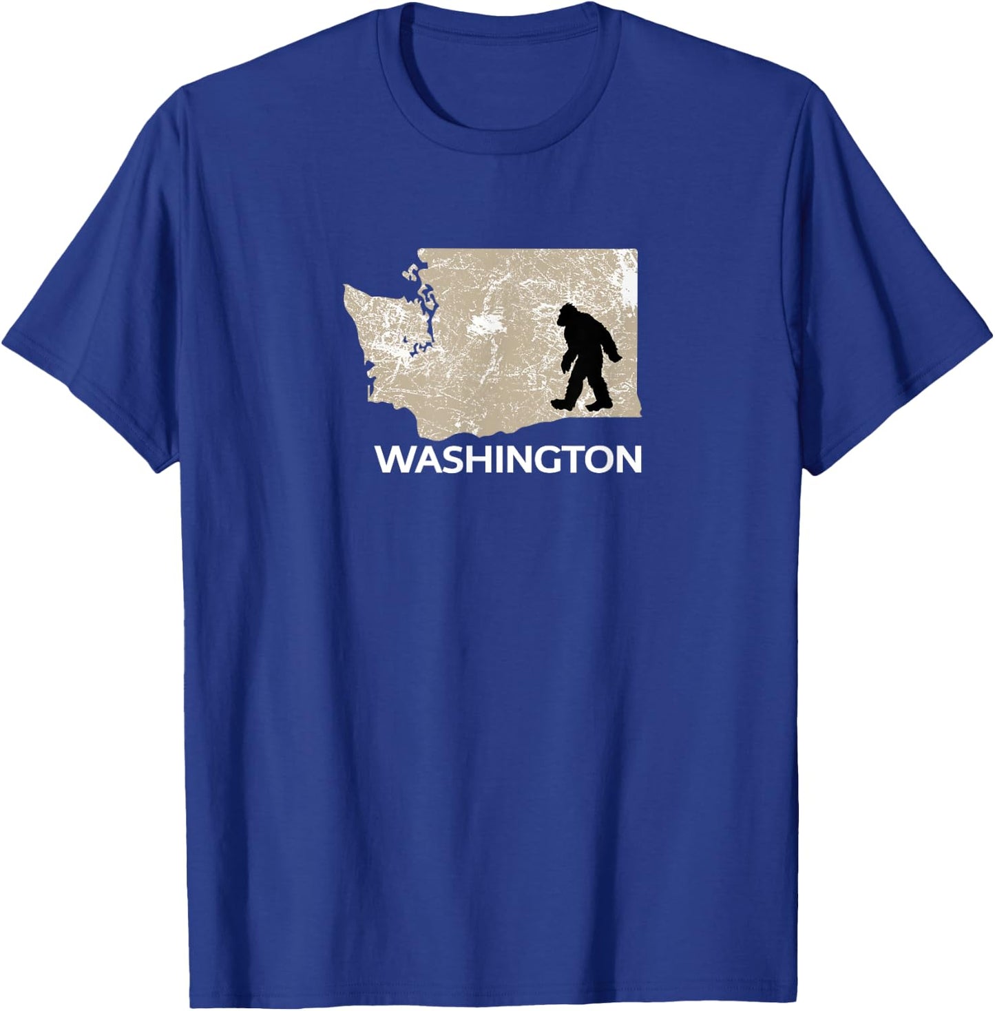 Funny Bigfoot I Believe Loves Washington WA Sasquatch T-Shirt - T-Shirt | Royal